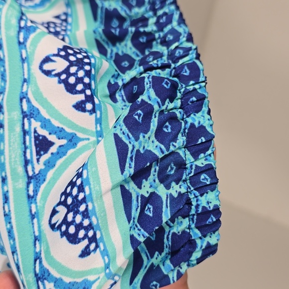 {Cabana Life} Aruba Blues Tassel Blouse - Size Large - Picture 9 of 17